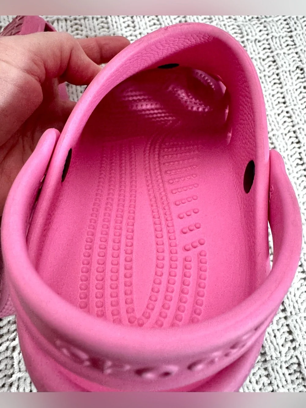 Kids Pink CROCS Slip-On Clog Shoes with Fun Charms #1810